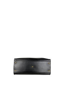 Fendi Black Calfskin Medium Peekaboo Bag