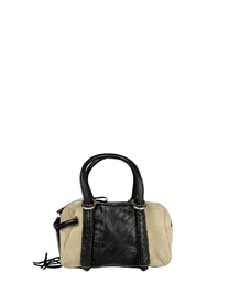 Vintage Givenchy Suede and Leather Small Boston Bag