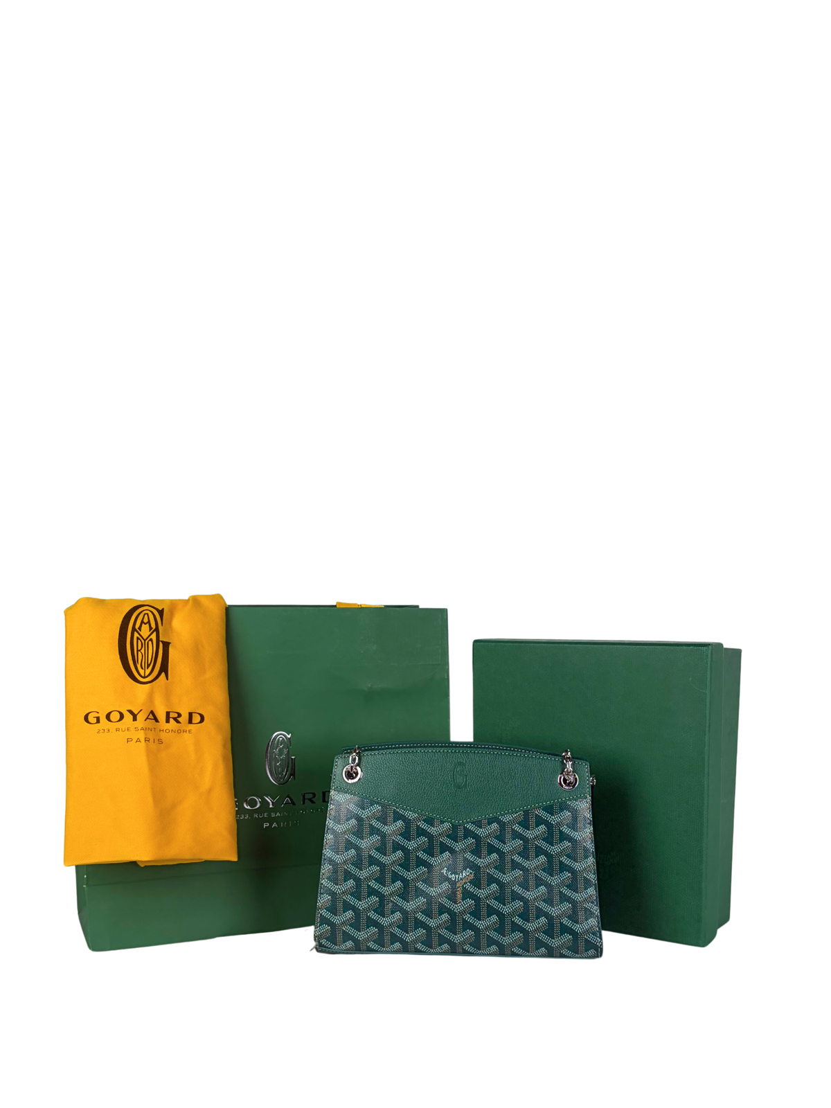 Goyard Mini Rouette Structure Bag in Green