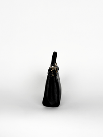 FENDI PEEKABOO NANO BLACK NAPPA LEATHER