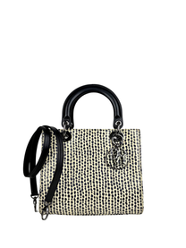 Dior Lady Dior Medium Printed Python Bag