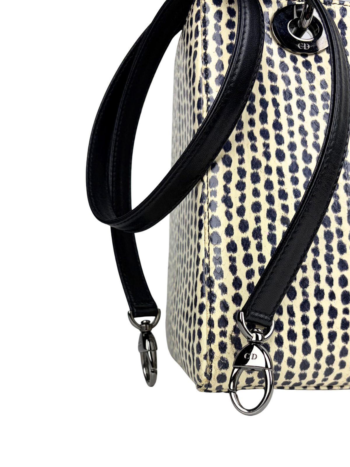 Dior Lady Dior Medium Printed Python Bag