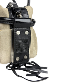 Vintage Givenchy Suede and Leather Small Boston Bag