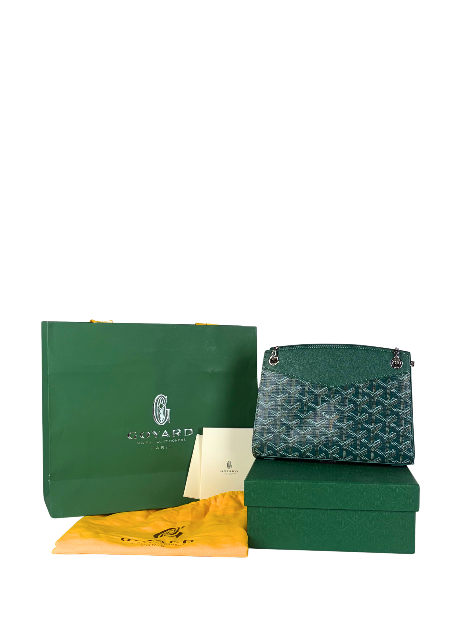 Goyard Mini Rouette Structure Bag in Green