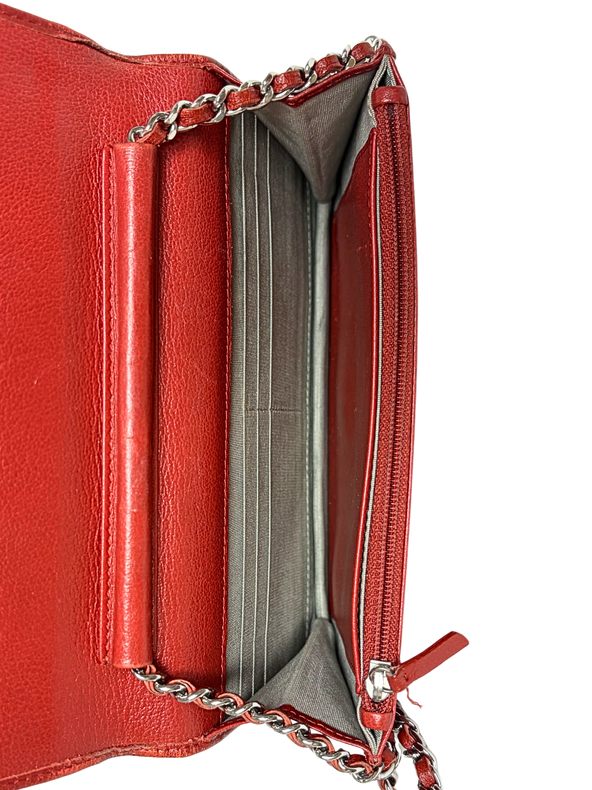 Chanel Camellia Wallet On Chain