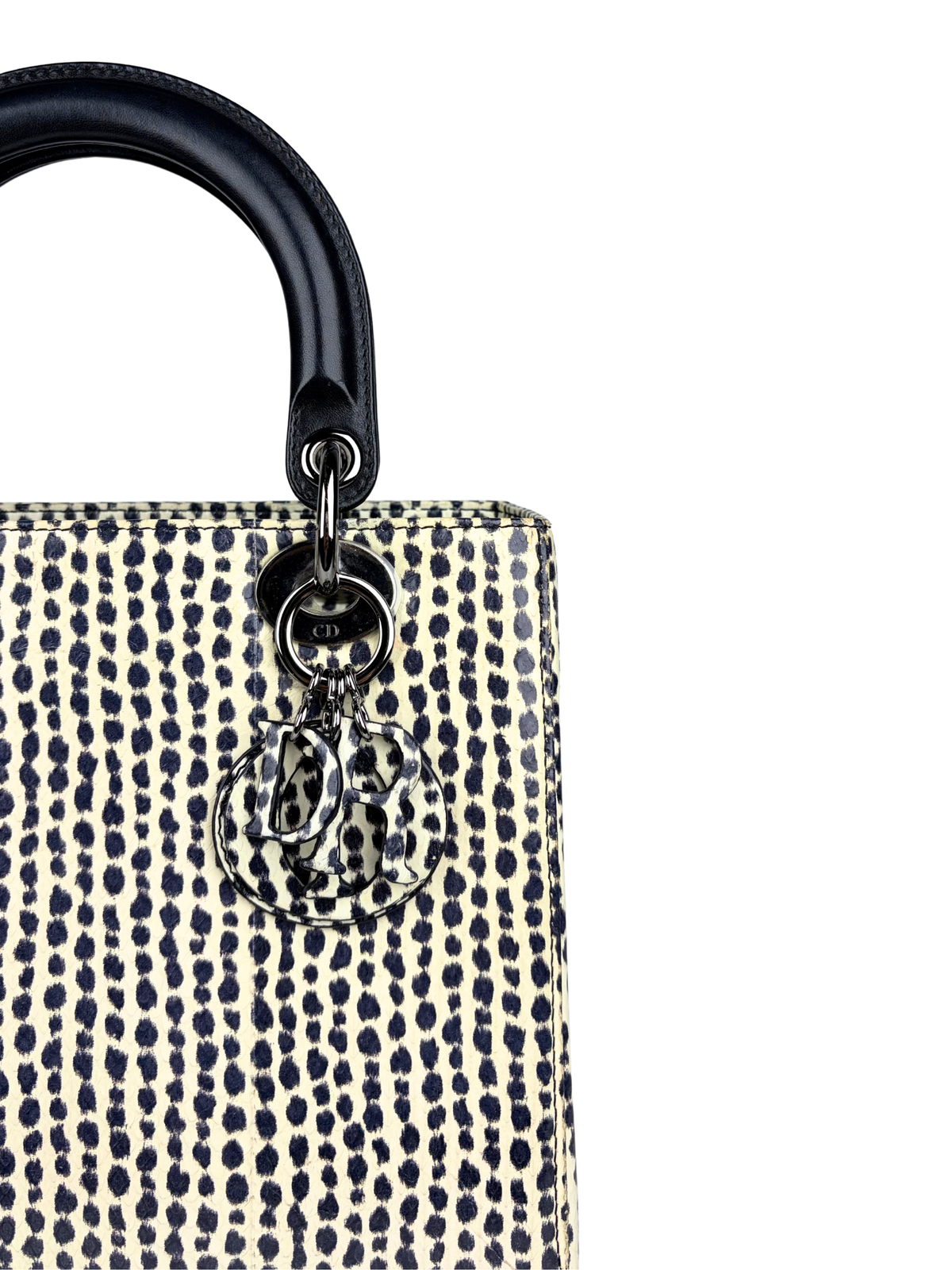 Dior Lady Dior Medium Printed Python Bag