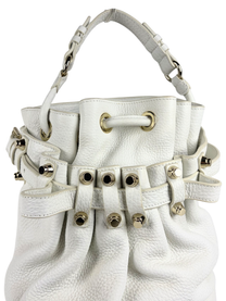 Alexander Wang Studded Diego Bucket Bag in Off-White