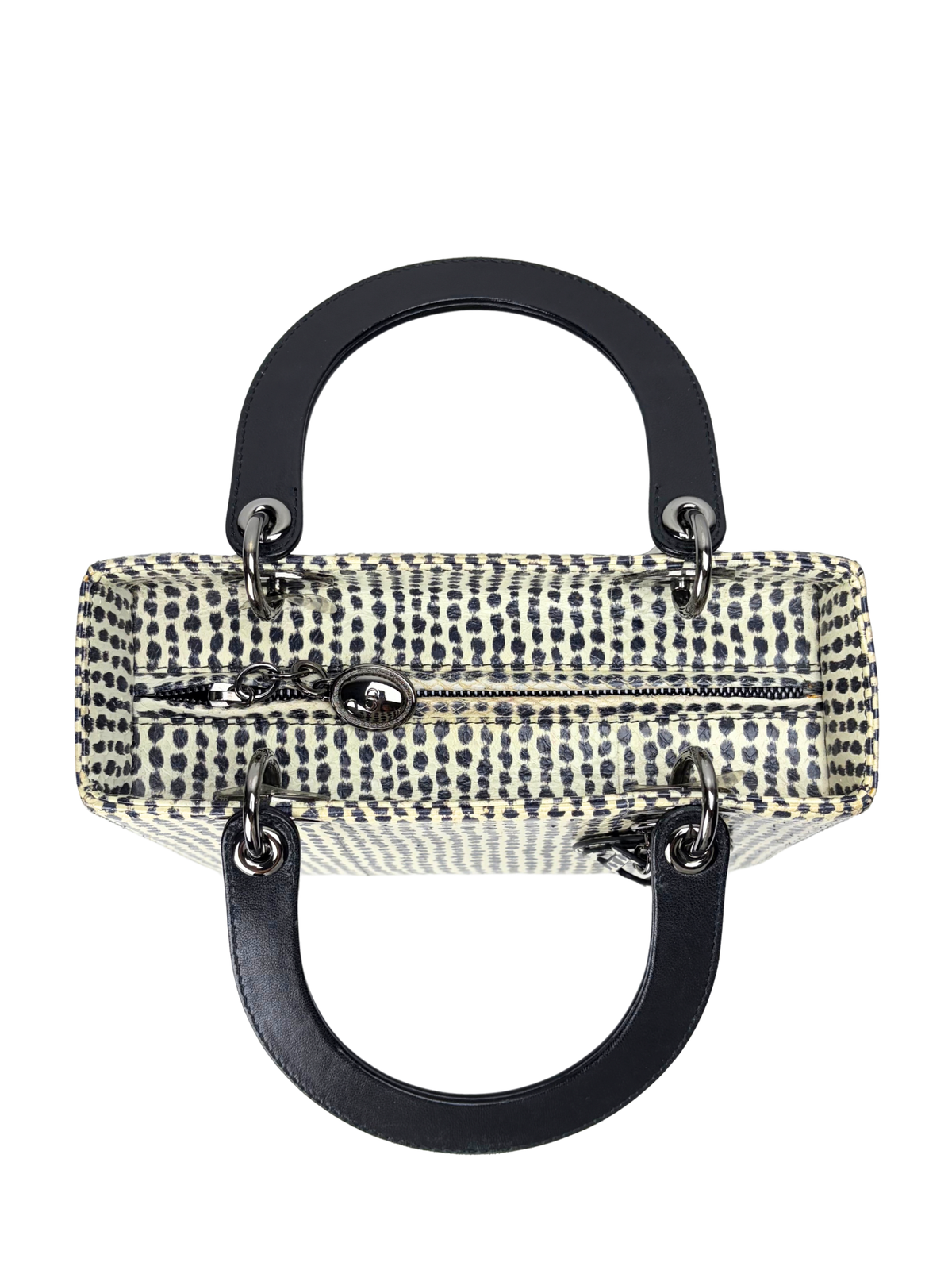 Dior Lady Dior Medium Printed Python Bag