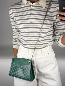 Goyard Mini Rouette Structure Bag in Green