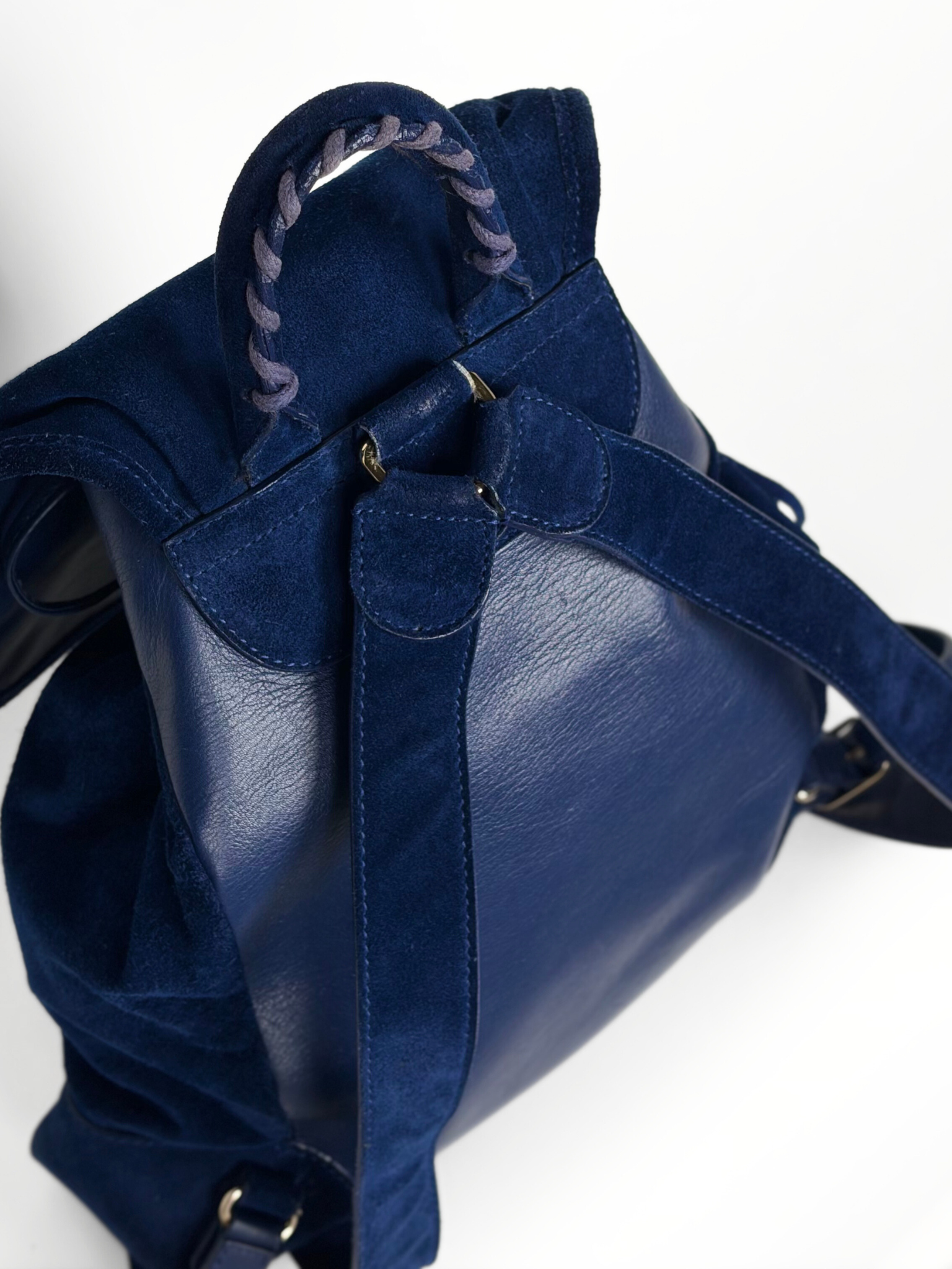 BALENCIAGA MINI BACKPACK NAVY SUEDE