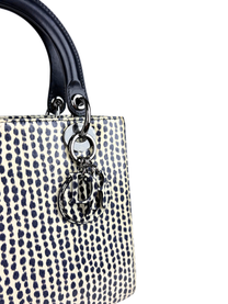 Dior Lady Dior Medium Printed Python Bag