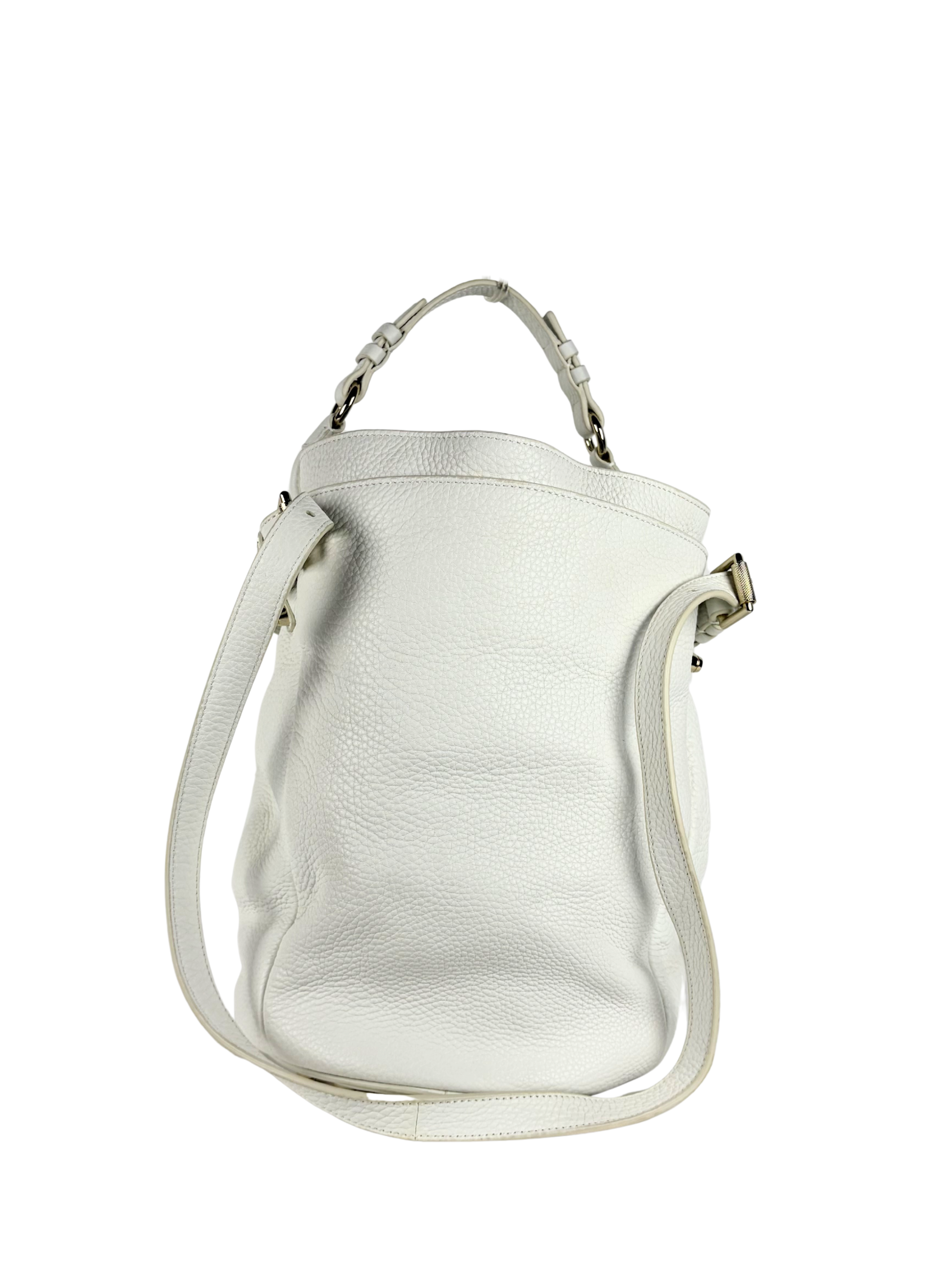 Alexander Wang Studded Diego Bucket Bag in Off-White