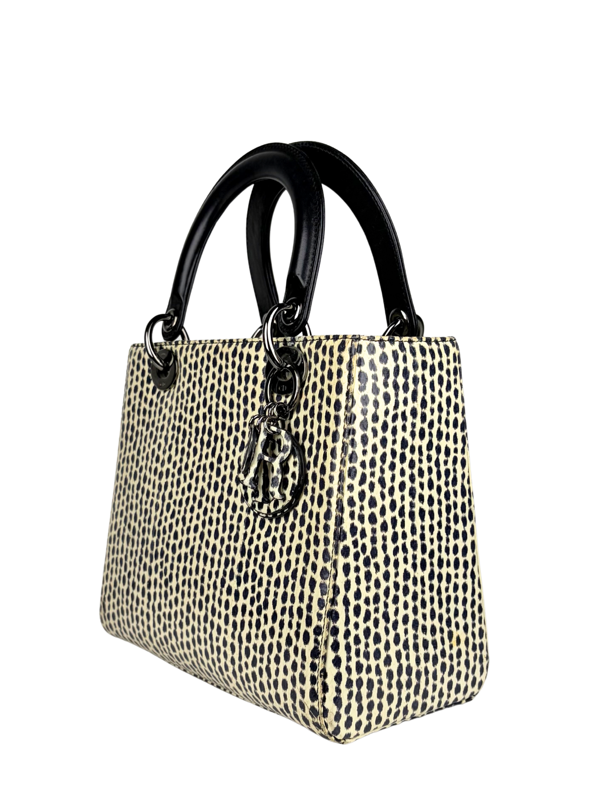 Dior Lady Dior Medium Printed Python Bag