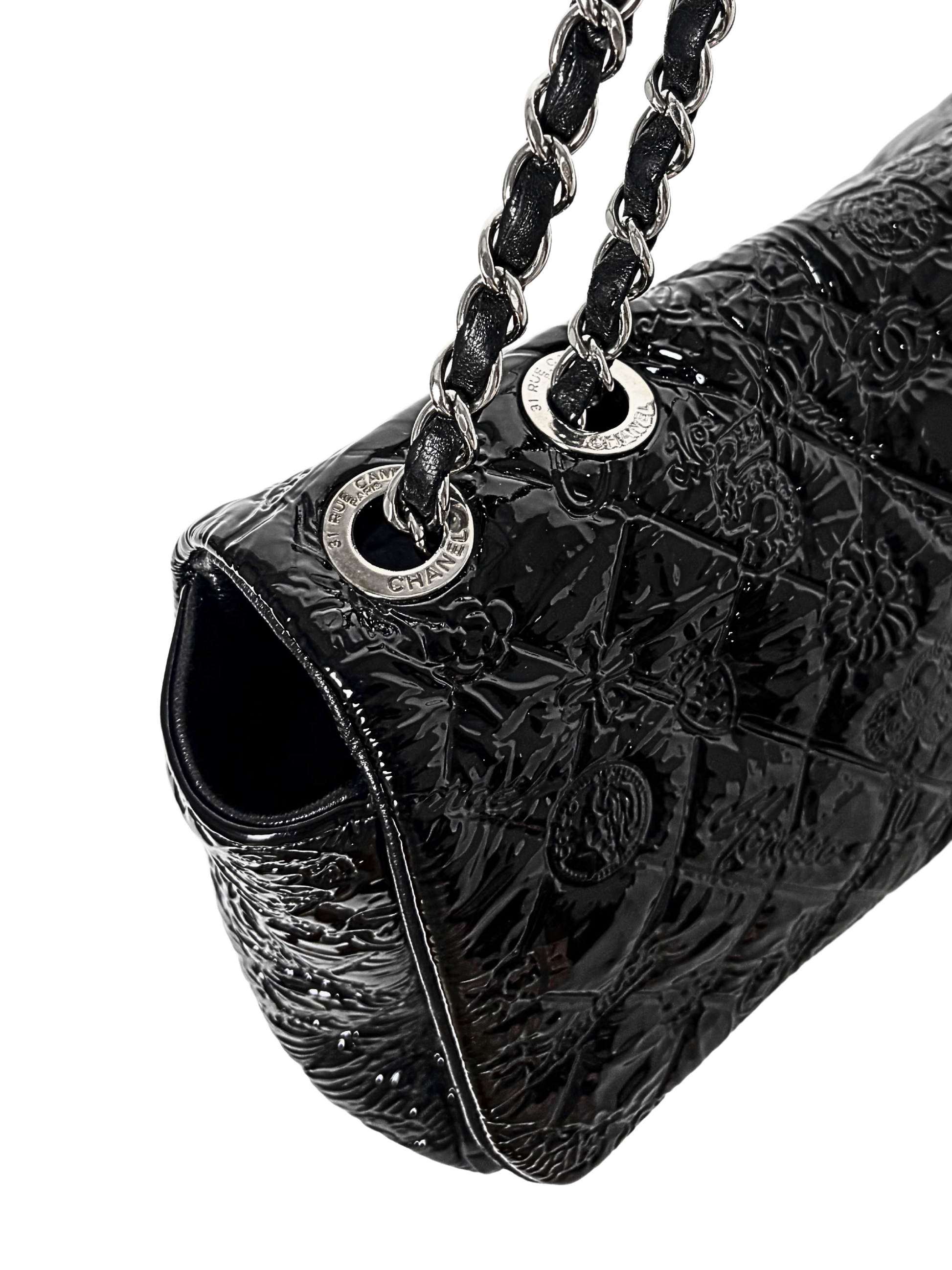 Chanel Lucky Symbols Patent Flap Bag