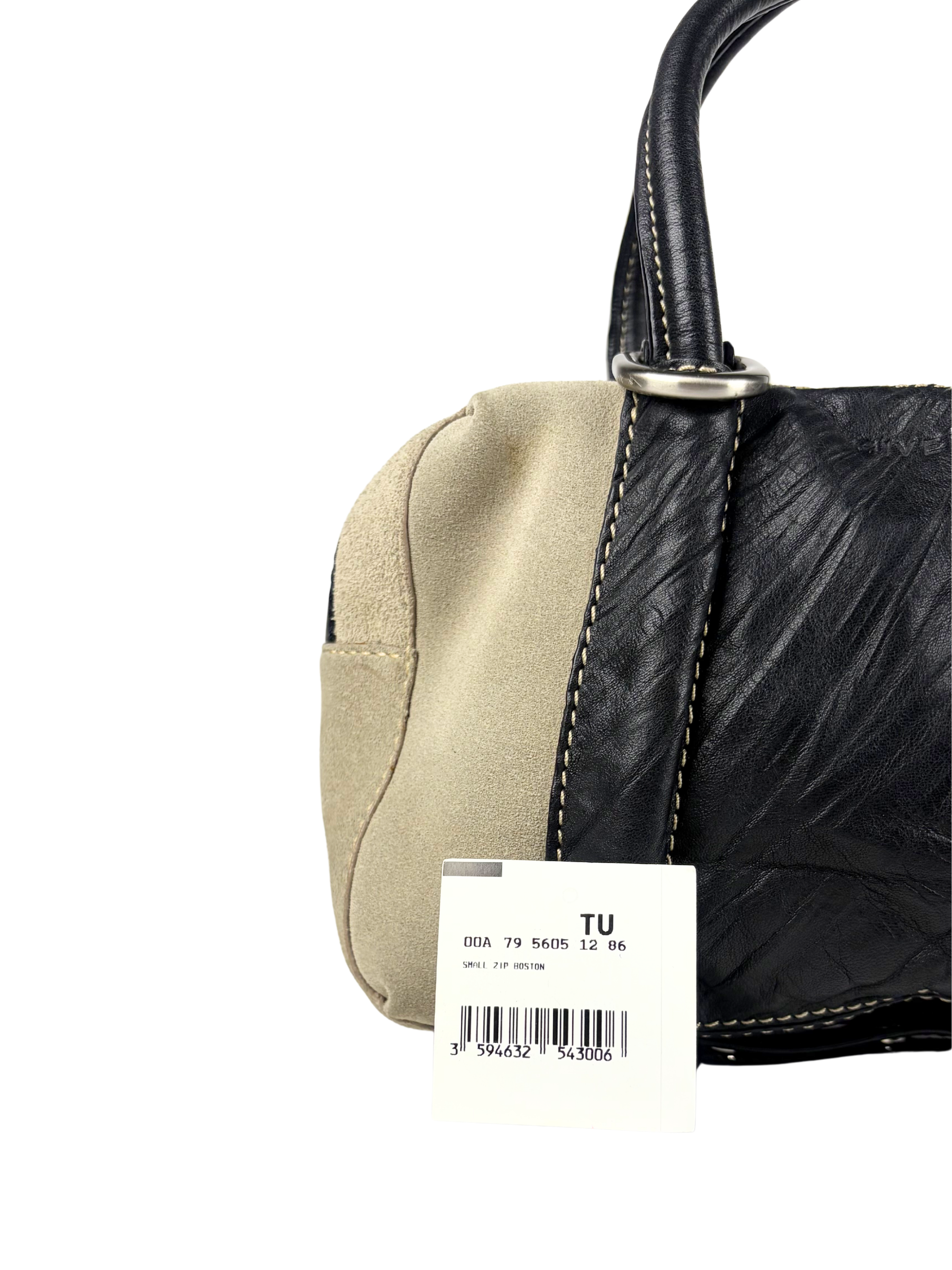 Vintage Givenchy Suede and Leather Small Boston Bag