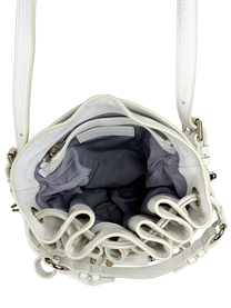 Alexander Wang Studded Diego Bucket Bag in Off-White