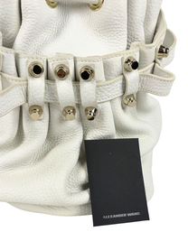 Alexander Wang Studded Diego Bucket Bag in Off-White