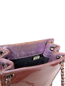 Chanel CC Patent Phone Holder Crossbody Bag
