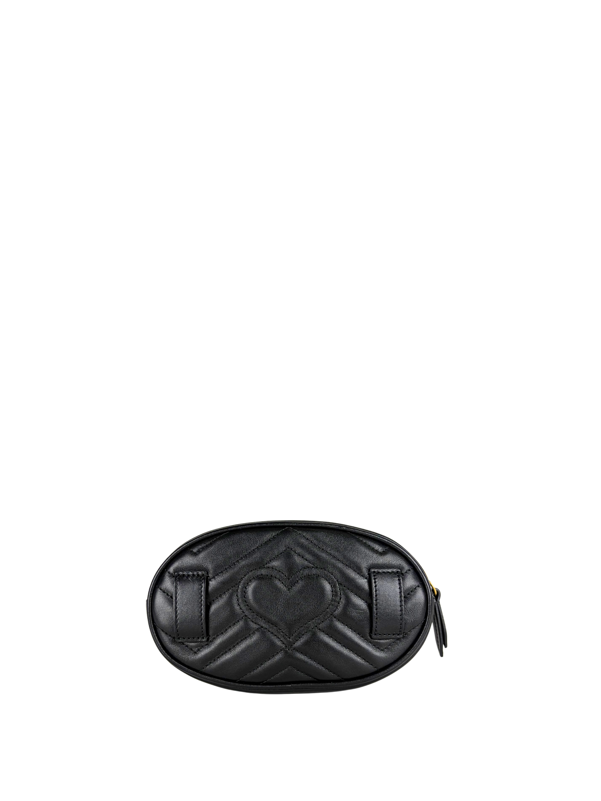 Gucci GG Marmont Black Leather Belt Bag