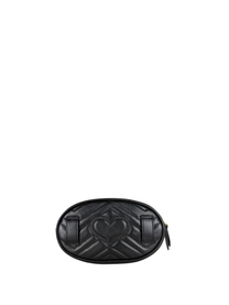 Gucci GG Marmont Black Leather Belt Bag