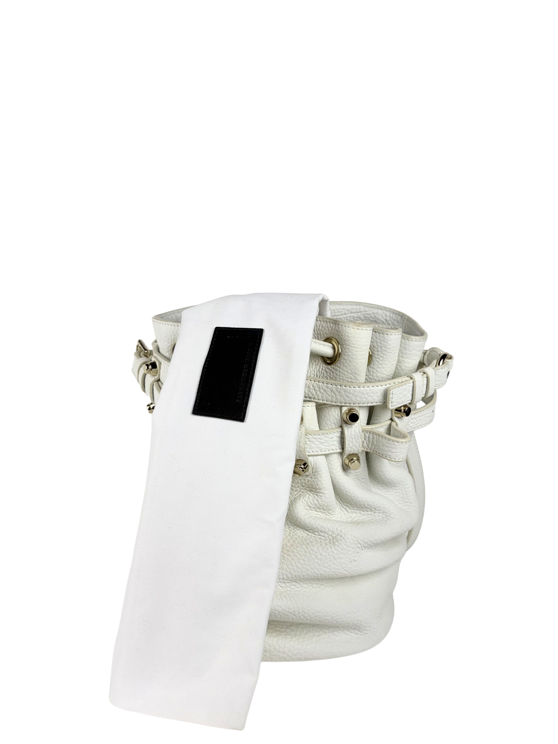 Alexander Wang Studded Diego Bucket Bag in Off-White