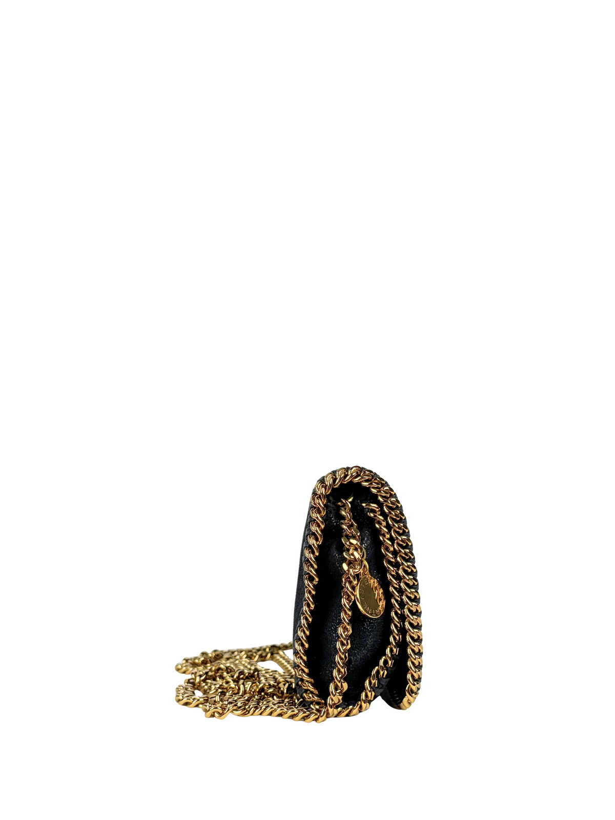 Stella McCartney Falabella Shaggy Deer Gold-Chain Crossbody Flap Bag