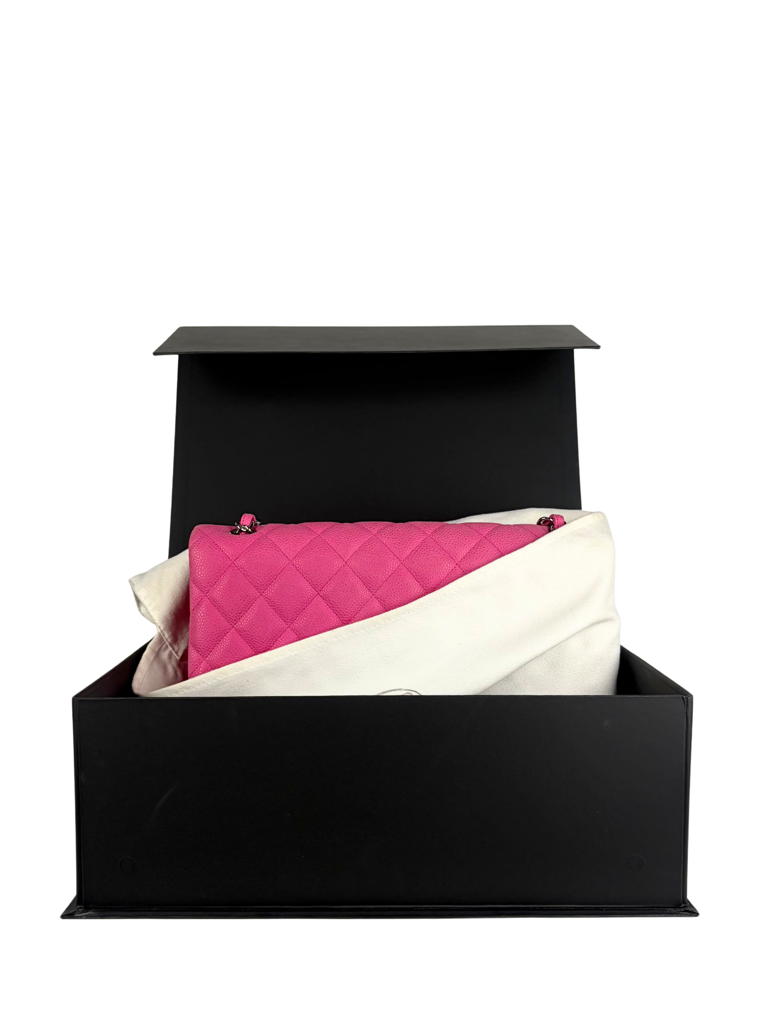 Chanel Jumbo Classic Double Flap Bag in Magenta Pink