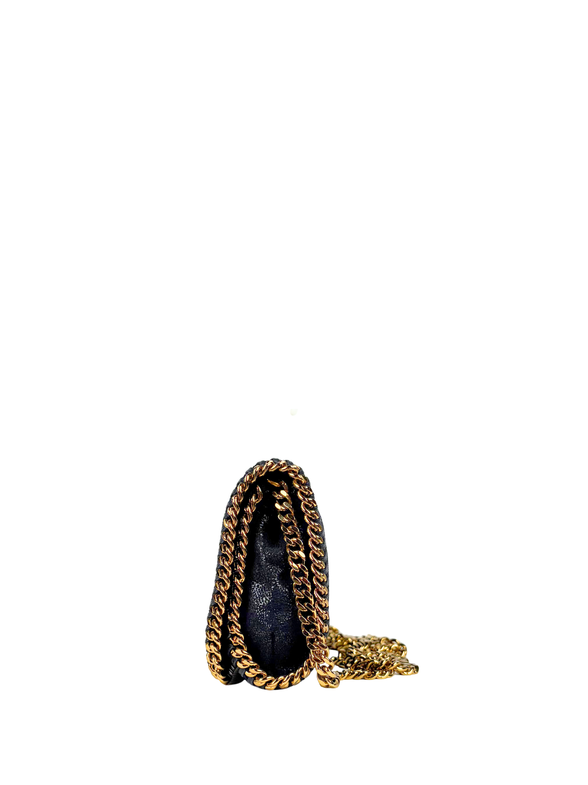 Stella McCartney Falabella Shaggy Deer Gold-Chain Crossbody Flap Bag