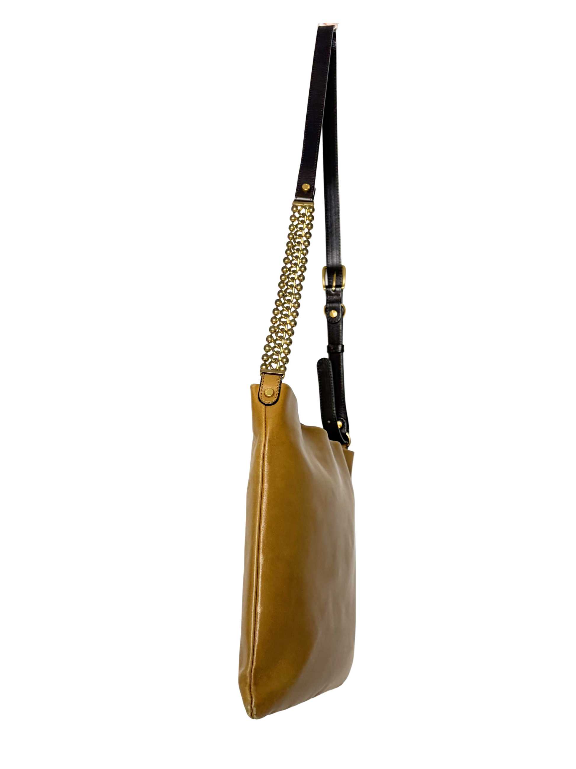 Marni Tan Leather Shoulder Bag