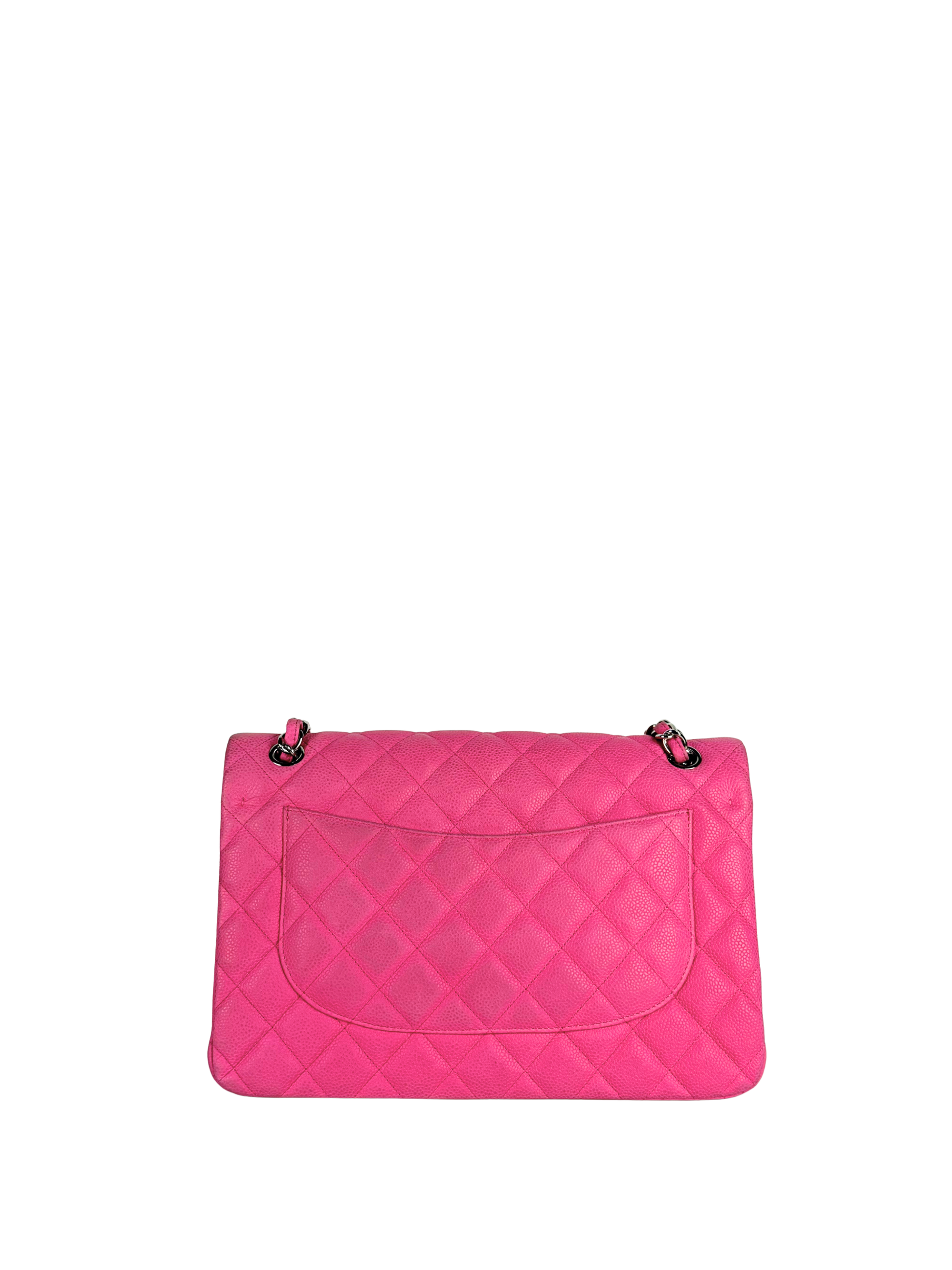 Chanel Jumbo Classic Double Flap Bag in Magenta Pink