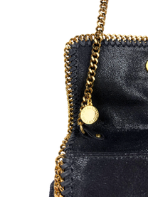 Stella McCartney Falabella Shaggy Deer Gold-Chain Crossbody Flap Bag