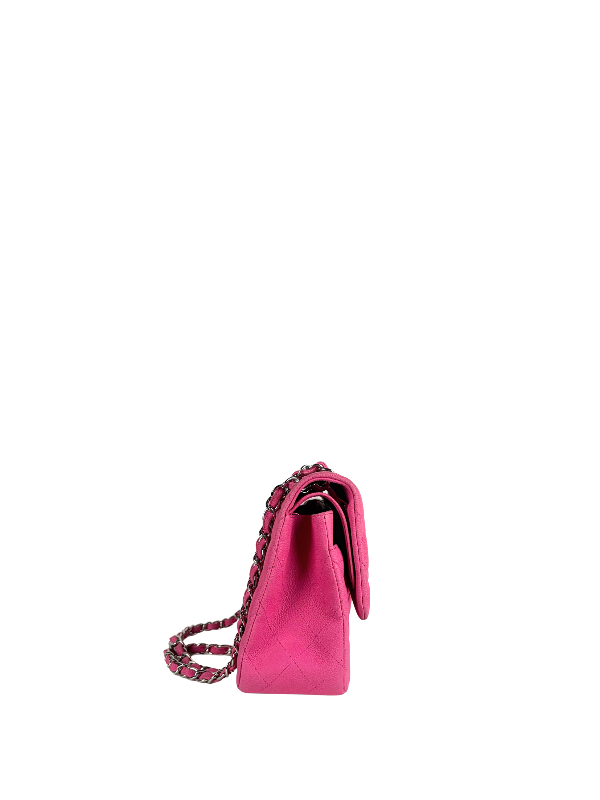 Chanel Jumbo Classic Double Flap Bag in Magenta Pink