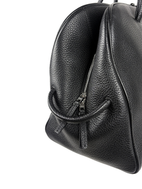 Jacquemus Le Grand Turismo Bag in Black Grained Leather