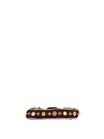 Vintage Fendi Beaded Mirror Fringe Baguette Bag