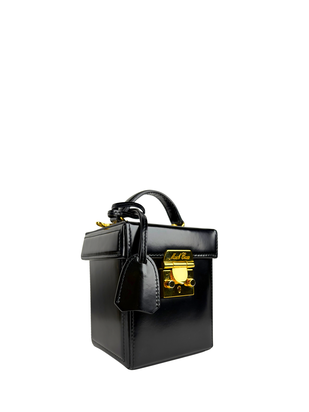 Mark Cross Mini Leather Top Handle Bag