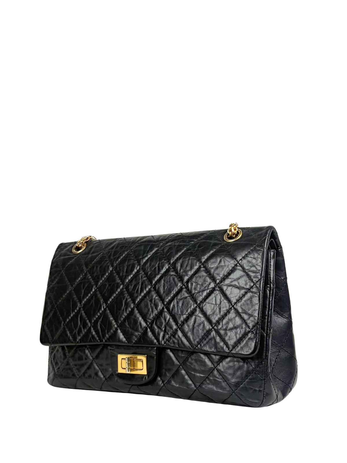 Chanel 2.55 Large Handbag in Aged Calfskin