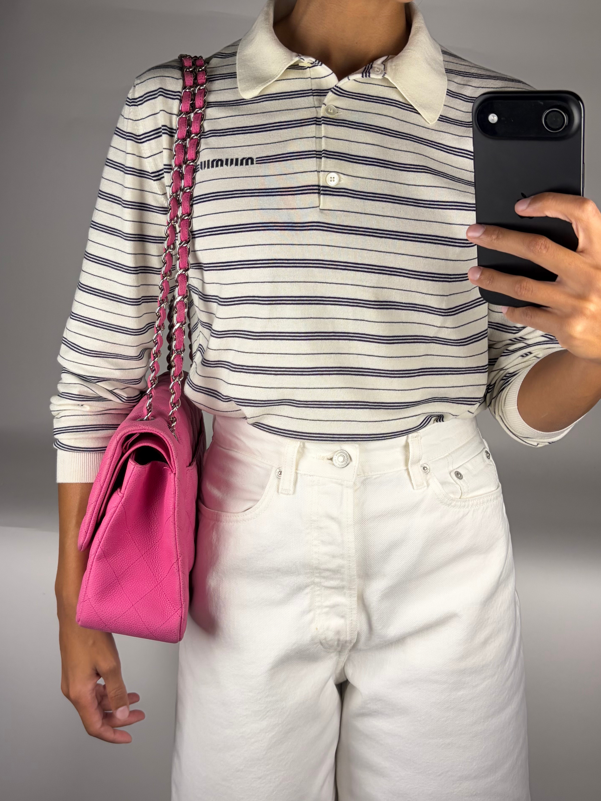 Chanel Jumbo Classic Double Flap Bag in Magenta Pink