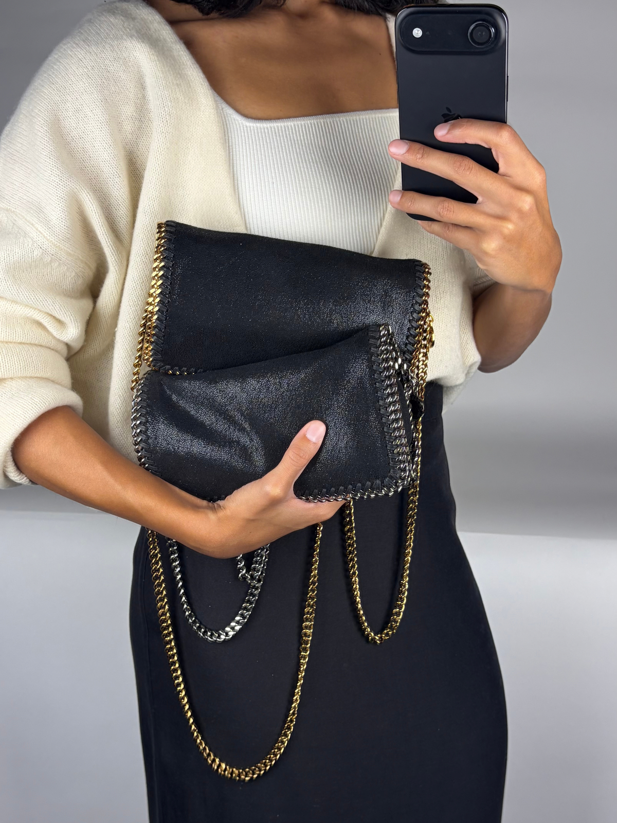 Stella McCartney Falabella Shaggy Deer Crossbody Flap Bag