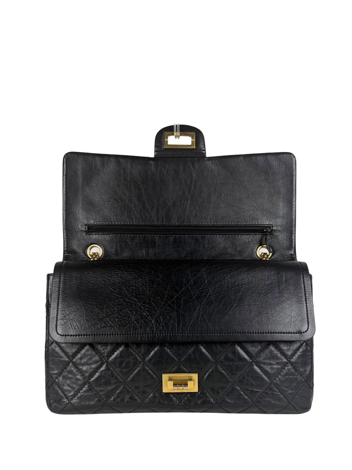 Chanel 2.55 Large Handbag in Aged Calfskin