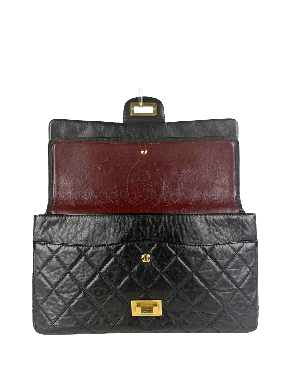 Chanel 2.55 Large Handbag in Aged Calfskin