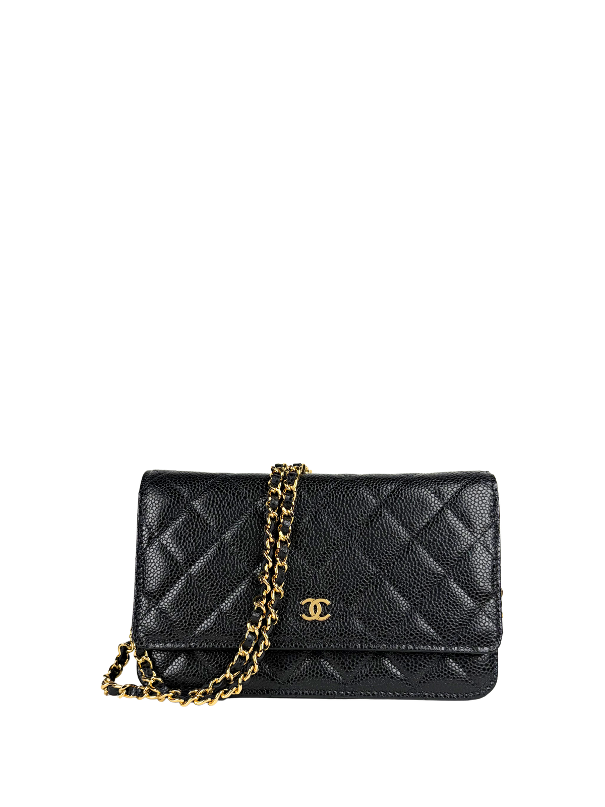 Chanel Classic Wallet on Chain Black Caviar Leather