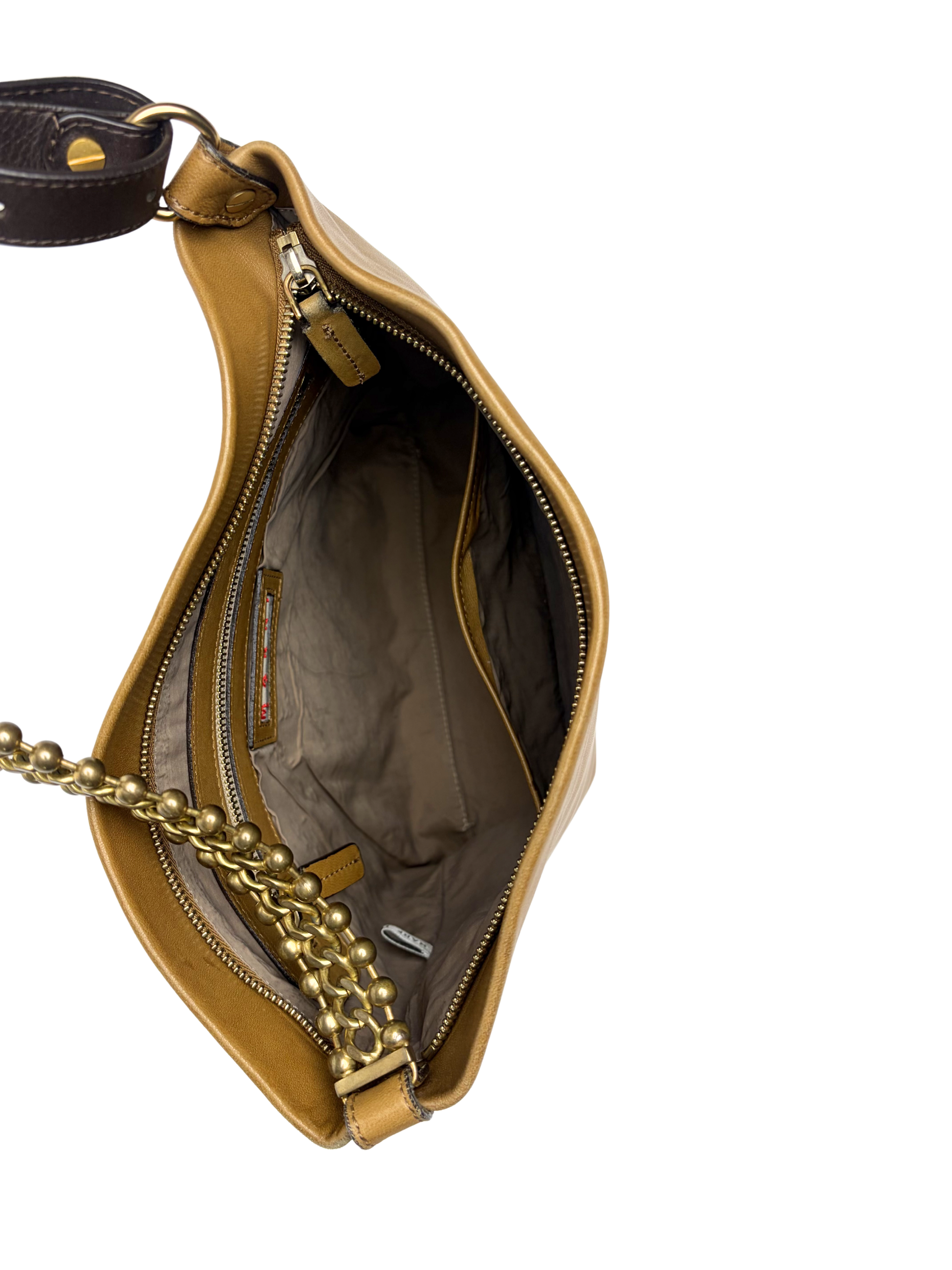 Marni Tan Leather Shoulder Bag