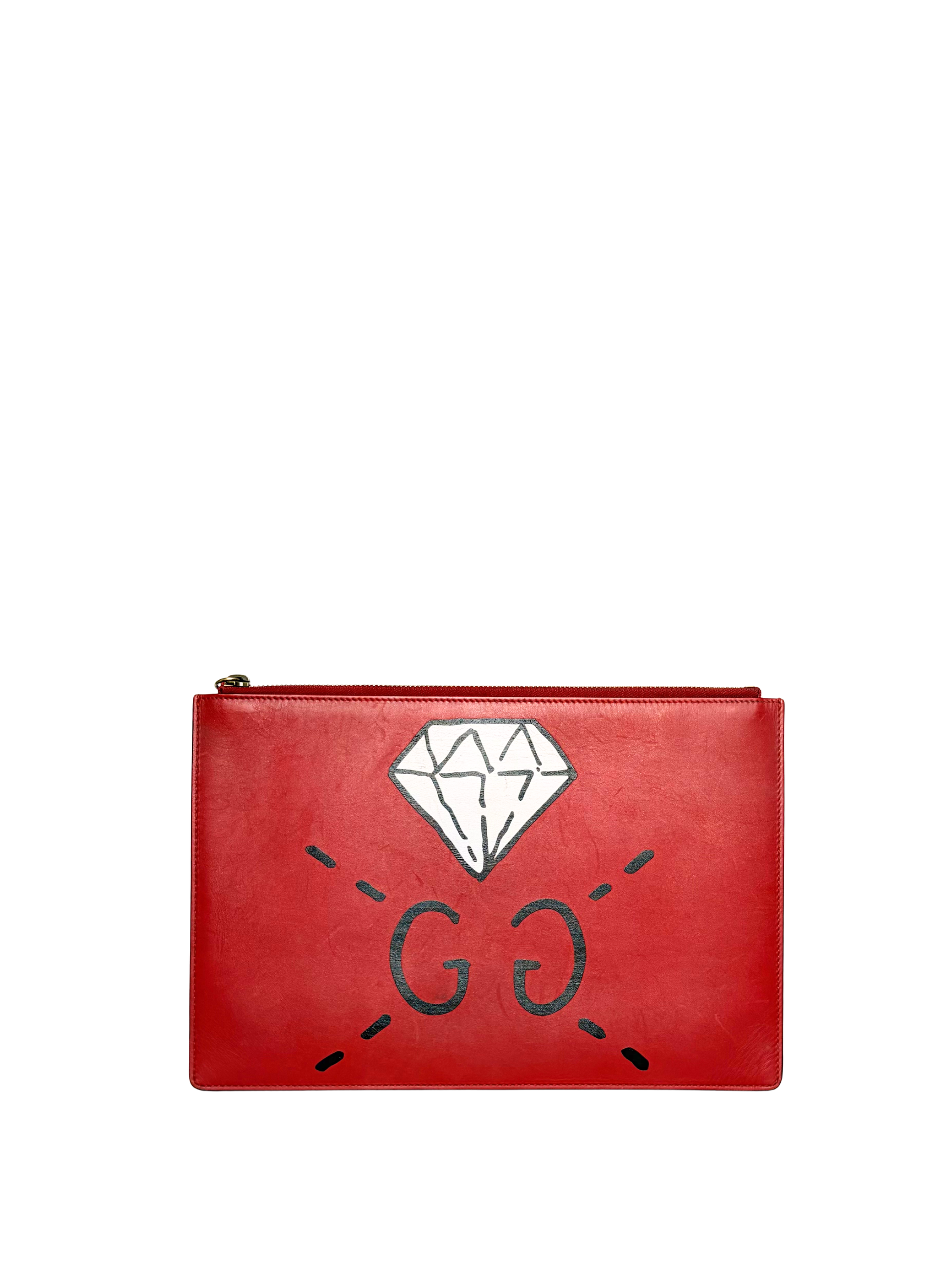 Gucci Ghost "Real" Diamond Zip Pouch