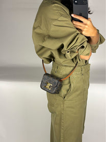 Celine Mini Triomphe Bag in Triomphe Canvas