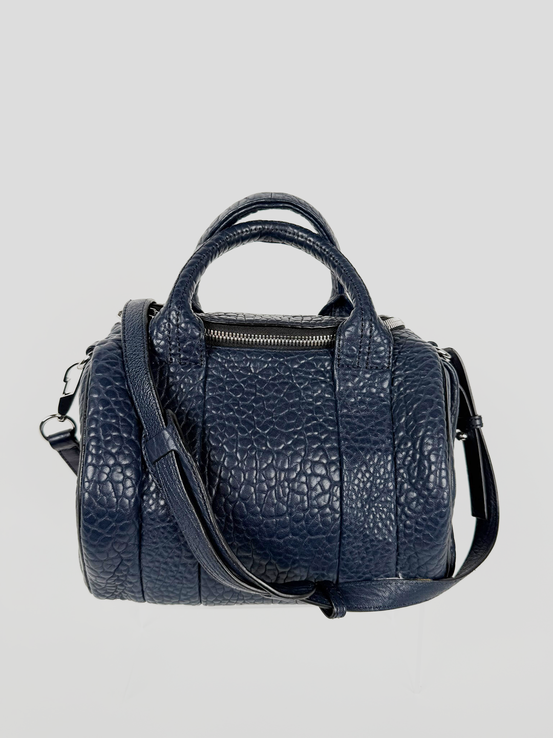 Alexander Wang Leather Rocco Studded Bag Navy